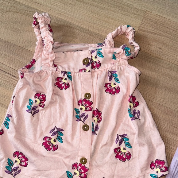 Carter's Pink Floral and Purple Striped Camisoles - Picture 8 of 16